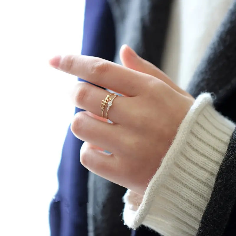 14k Plated Paved Shining  Danburite Silver Ring